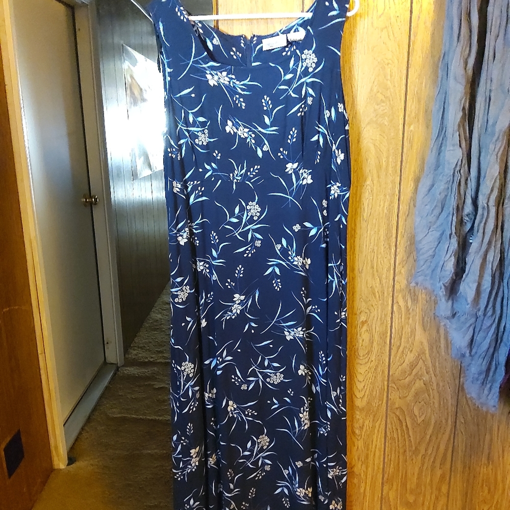 Tank top dress with floral print